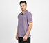 MENS TIPPING POLO, PURPLE/LIME Apparel Top View