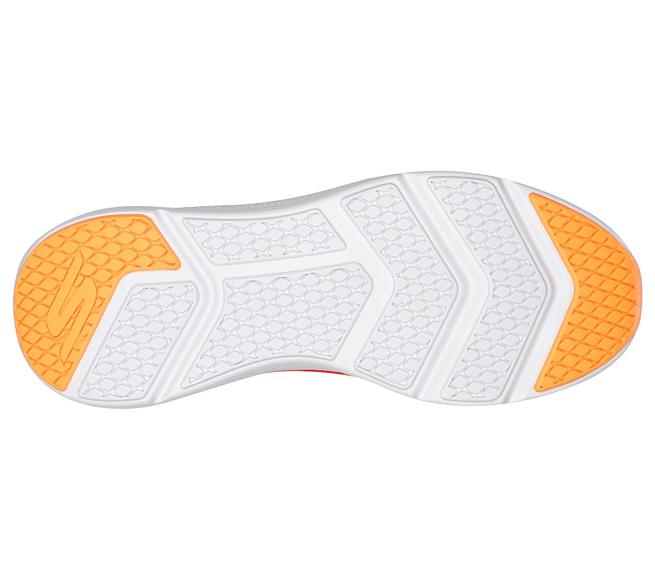 GO RUN ELEVATE, OORANGE Footwear Bottom View