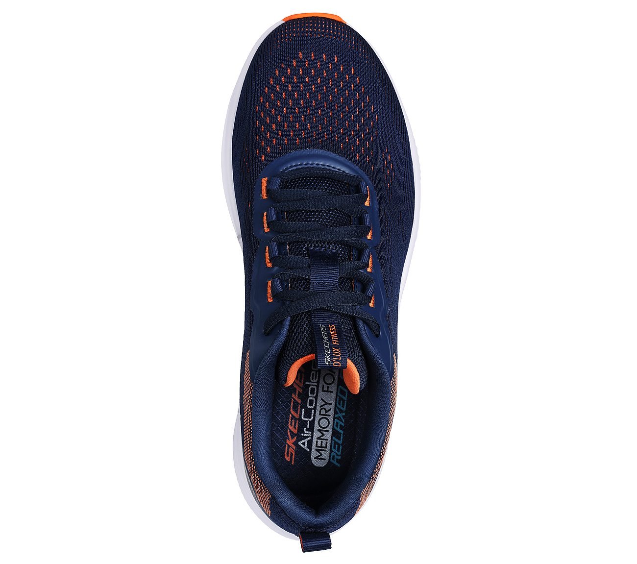 D'LUX FITNESS-NEW AFFINITY, NAVY/ORANGE Footwear Top View