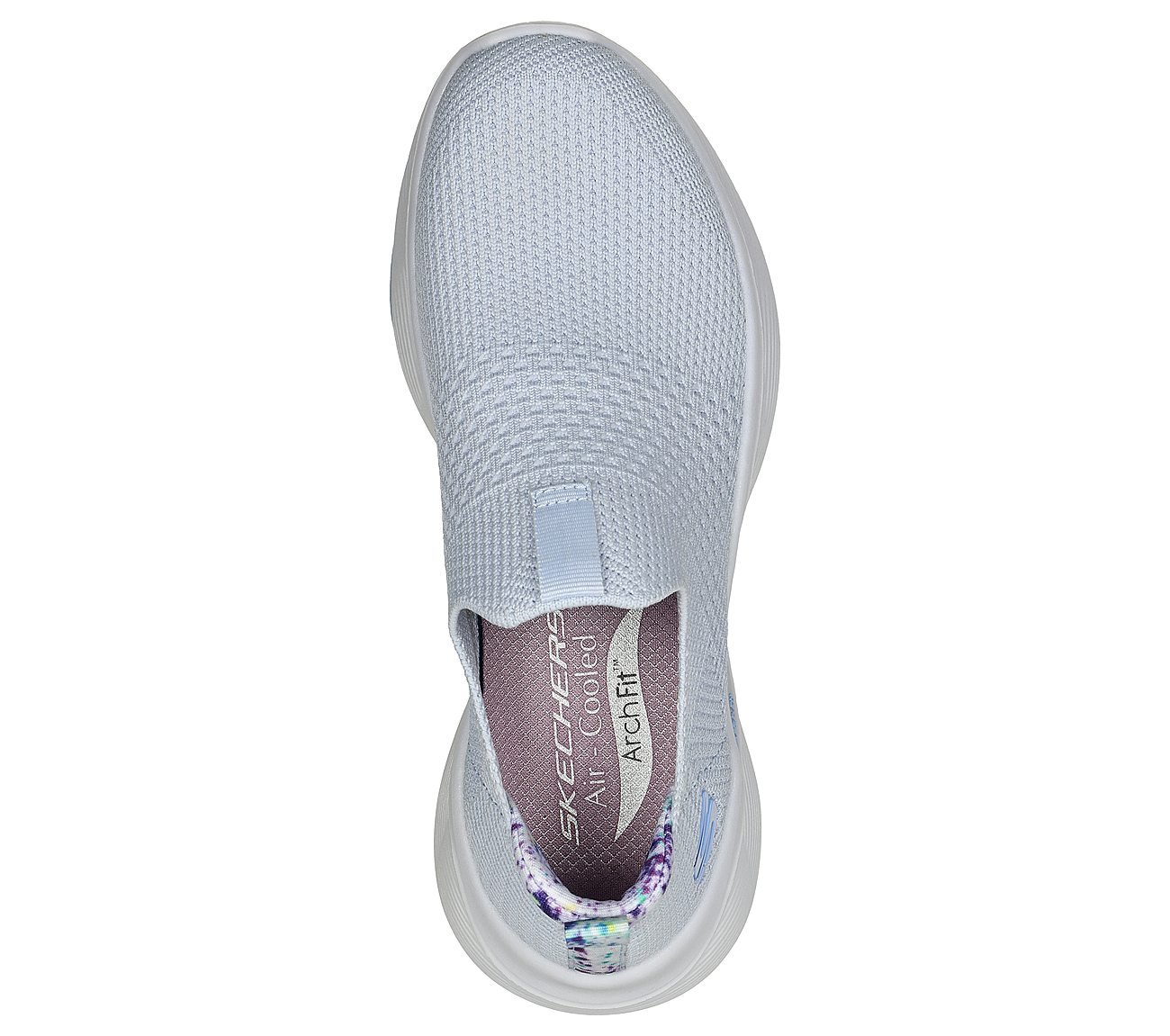 ARCH FIT INFINITY, LIGHT BLUE/LAVENDER Footwear Top View