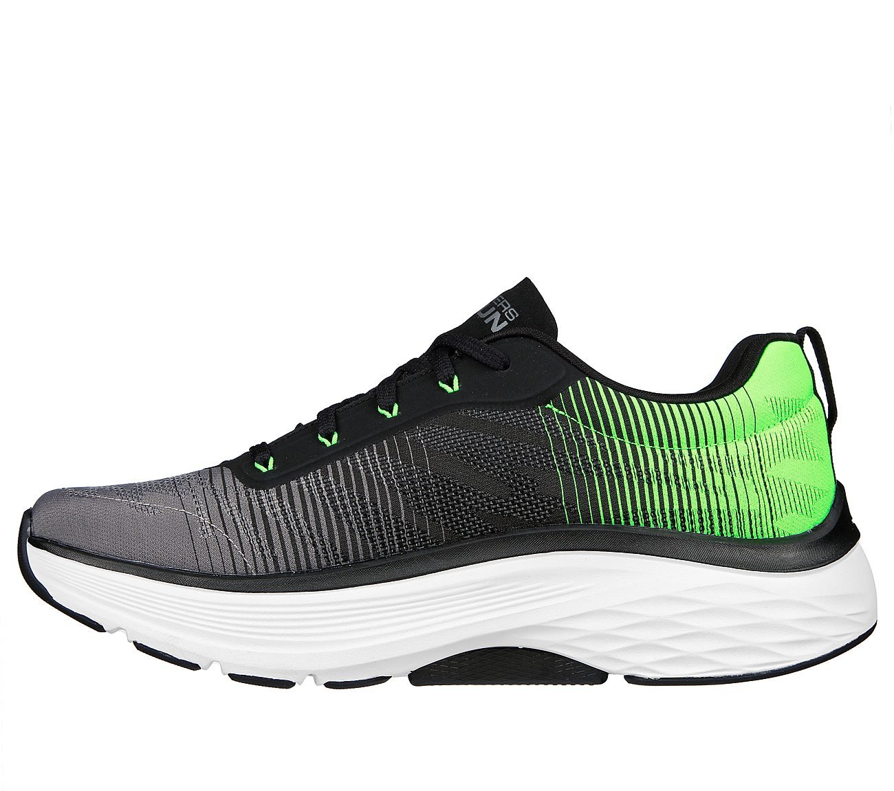 MAX CUSHIONING ARCH FIT - COM, BLACK/GREEN Footwear Left View