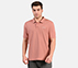 MENS CORE POLO, BLK/PINK/ORANGE