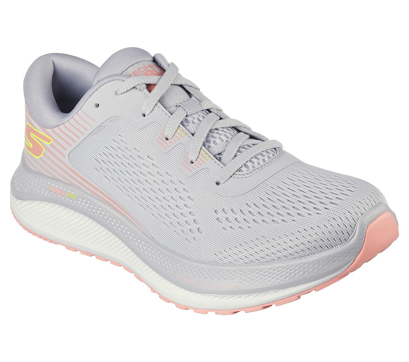 GO RUN PERSISTENCE, GRAY/PINK Footwear Right View