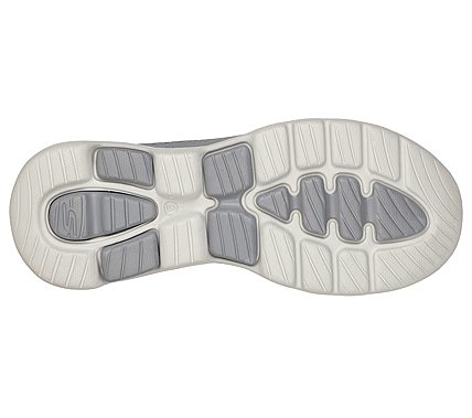 GO WALK 5 - EASY GOING, GREY Footwear Bottom View