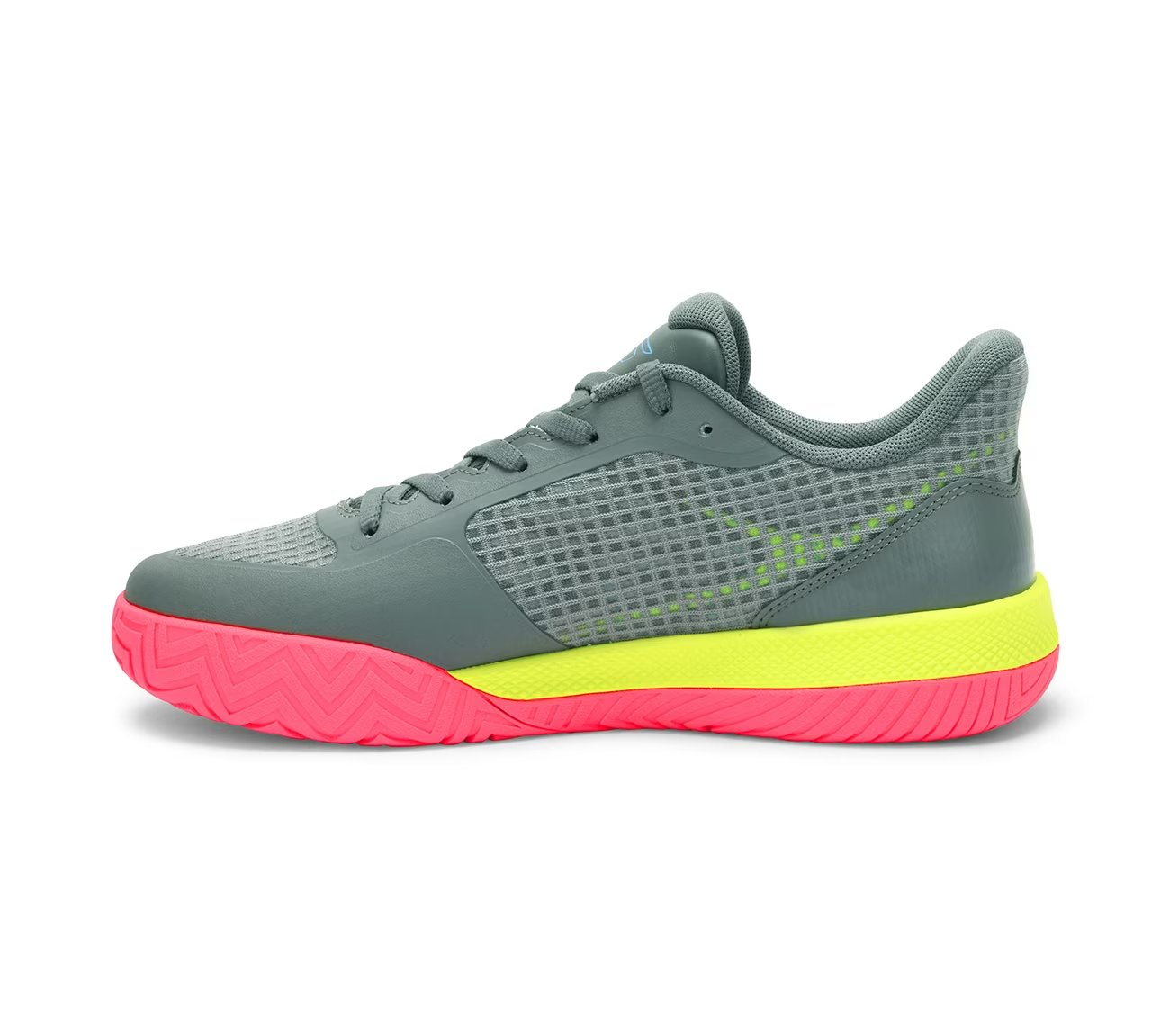 Skechers Viper Court Pro - Pickleball, GRAY/PINK Footwear Left View