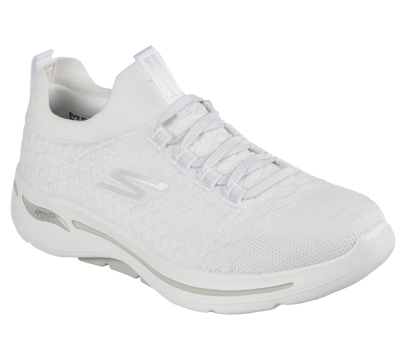 Skechers white walking store shoes