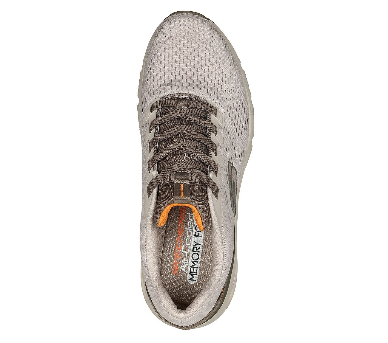 SKECH-AIR VENTURA, TAUPE/ORANGE Footwear Top View