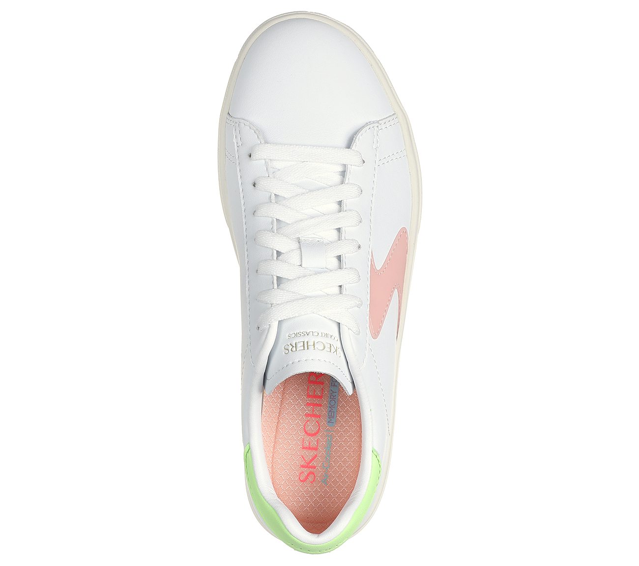 EDEN LX-TOP GRADE, WHITE PINK LIME Footwear Top View