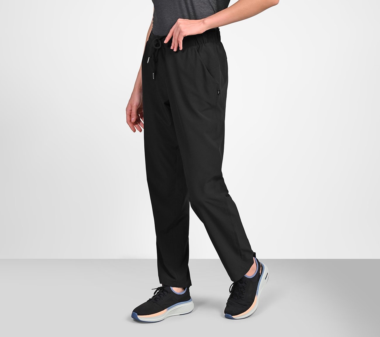 Skechers Slip-ins: GO WALK Uptown Pant, BBBBLACK Apparel Top View