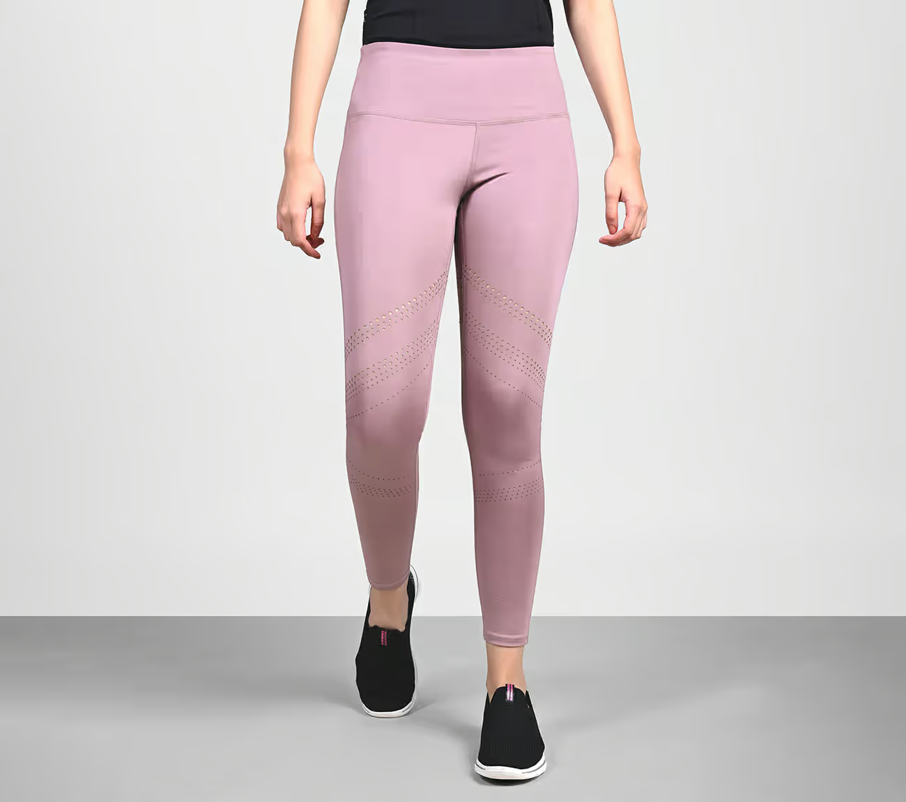 LASER CUT LEGGING, SILVER PURPLE Apparel Lateral View