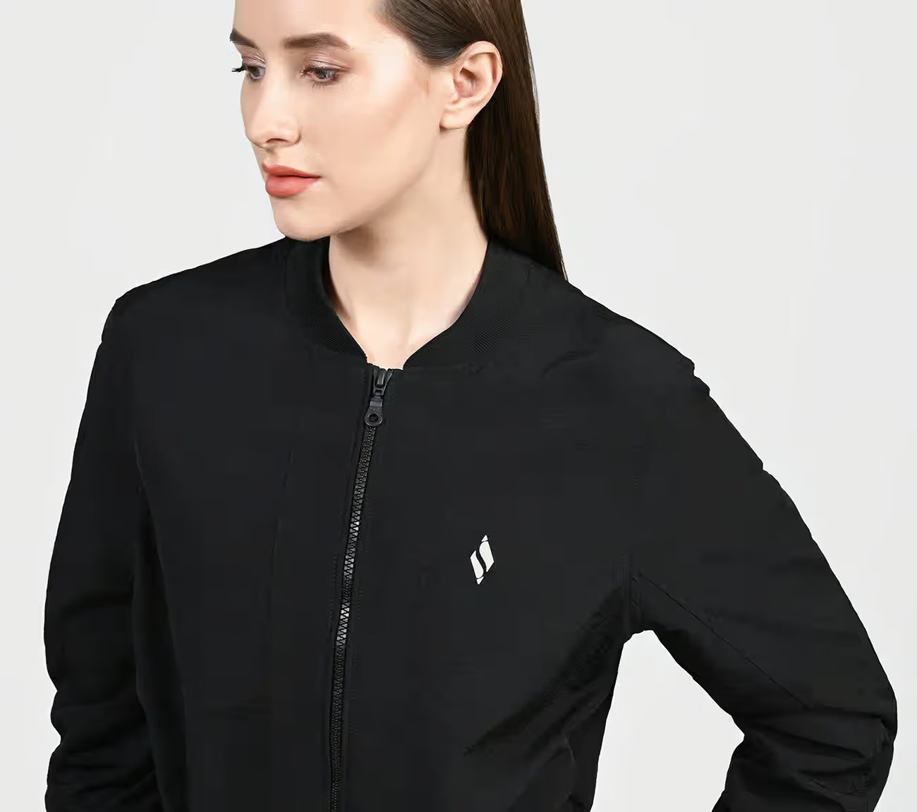 SL RACER CROP JACKET, BBBBLACK Apparel Right View