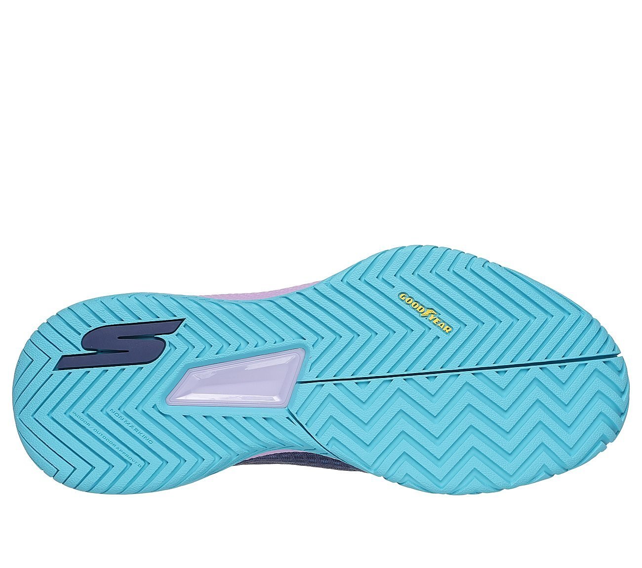 Skechers Viper Court Pro - Pickleball, BLUE Footwear Bottom View