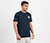 MUMBAI INDIANS: WICKET HD T-SHIRT, NAVY/PERIWINKLE