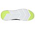 GO RUN ELEVATE, BLACK/LIME Footwear Bottom View