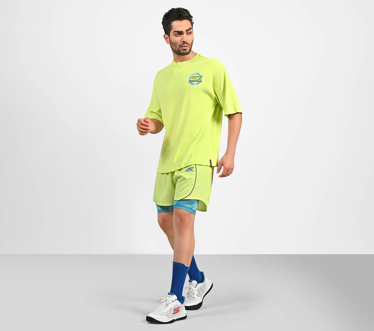 PICKLEBALL OVERSIZE T-SHIRT, LIME Apparel Right View