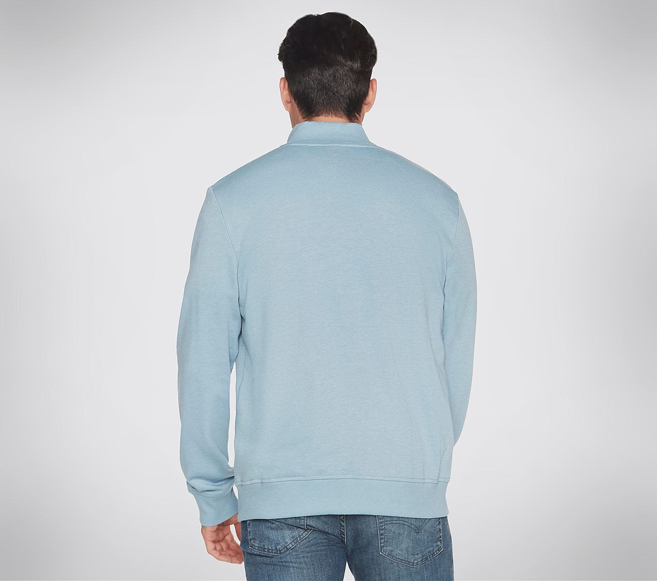 THE HOODLESS HOODIE GOWALK EV, LIGHT BLUE/WHITE Apparels Top View