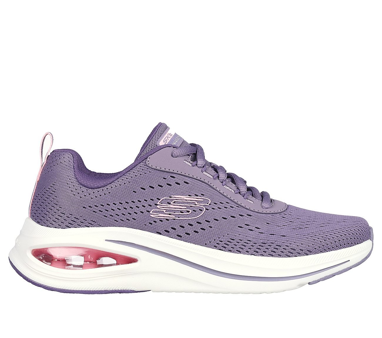 SKECH-AIR META-AIRED OUT, PURPLE MULTI Footwear Lateral View