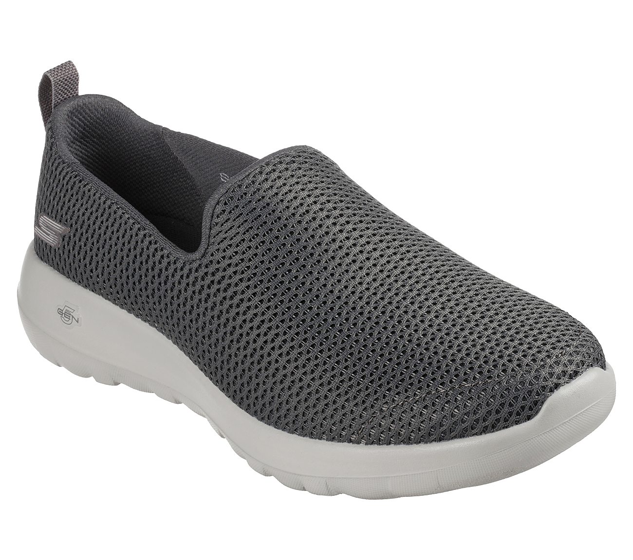 Skechers Charcoal Go Walk Joy Slip On Shoes For Women - Style ID: 15600 ...