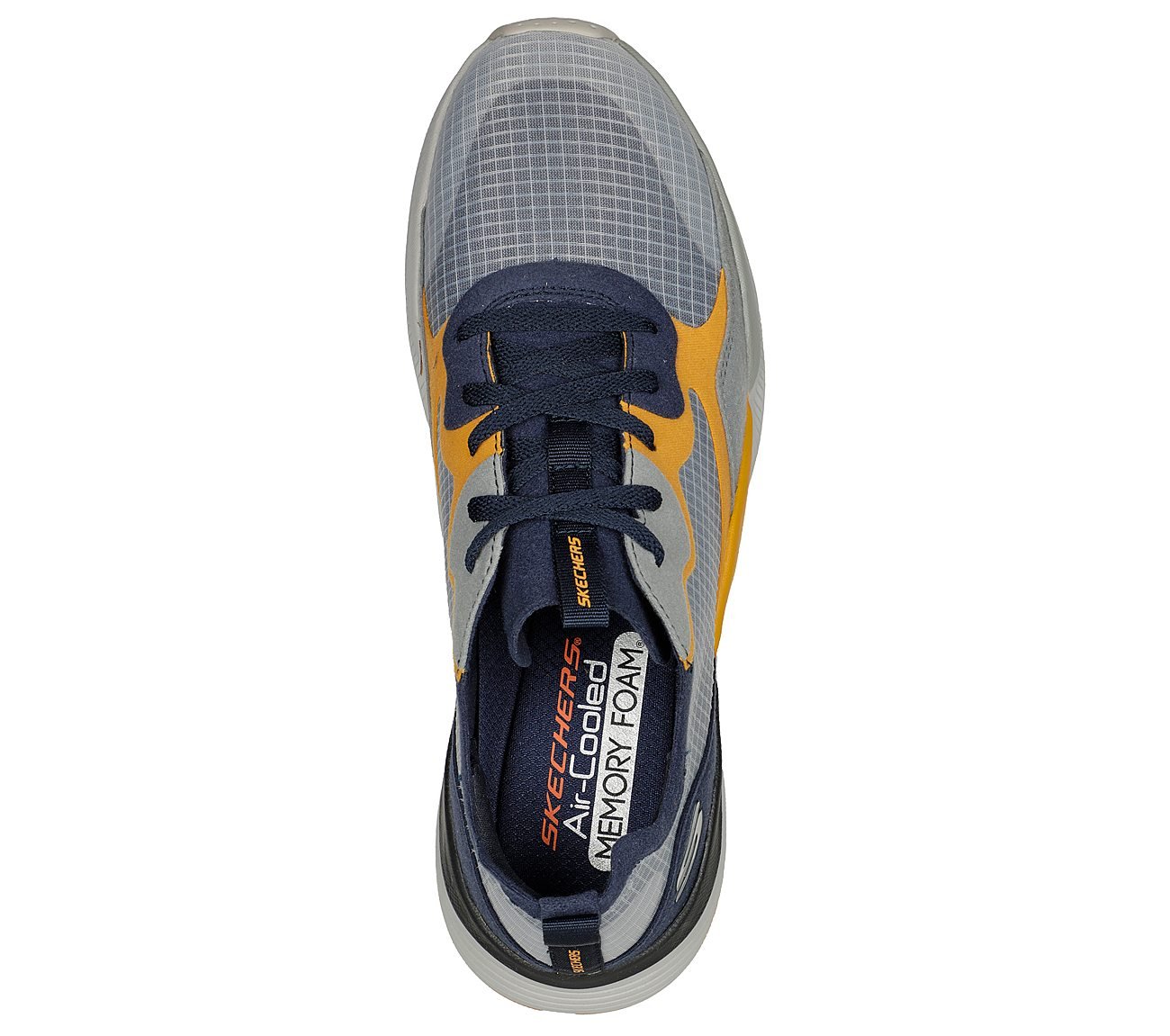 MIRA, NAVY/ORANGE Footwear Top View