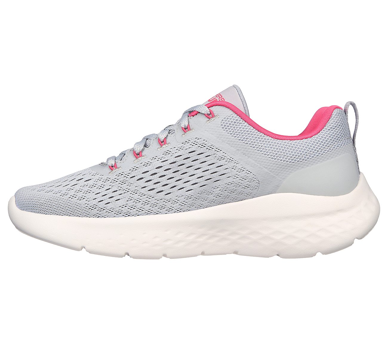 GO RUN LITE, GREY/PINK Footwear Left View