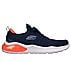 AIR CUSHIONING, NAVY/ORANGE Footwear Lateral View