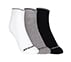 3PK MENS 1/2 TERRY ANKLE, WHITE/BLACK/GREY