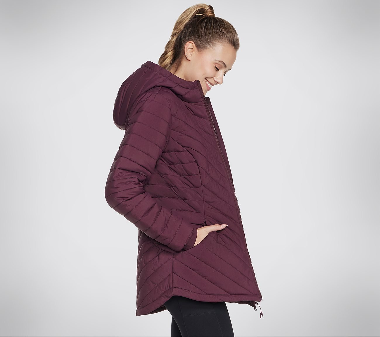 GOSHIELD EVERYDAY PARKA, PURPLE Apparels Bottom View