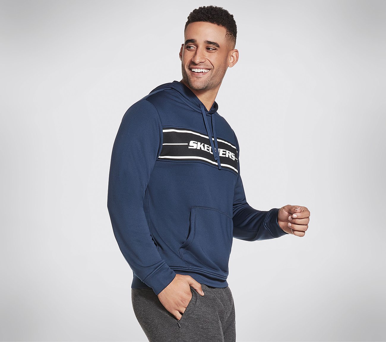 SKECHTECH PO HOODIE, NNNAVY Apparels Bottom View