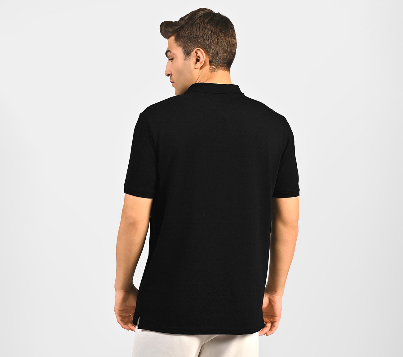 MENS CORE POLO, BLACK Apparel Left View