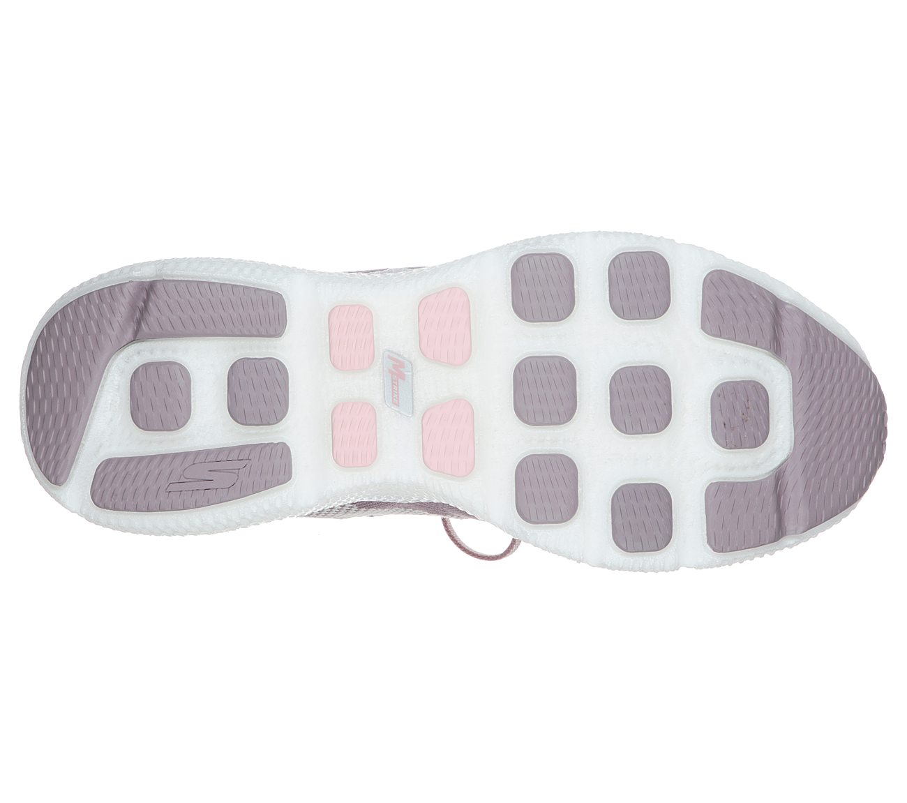 GO RUN 7 -, MAUVE/MULTI Footwear Bottom View