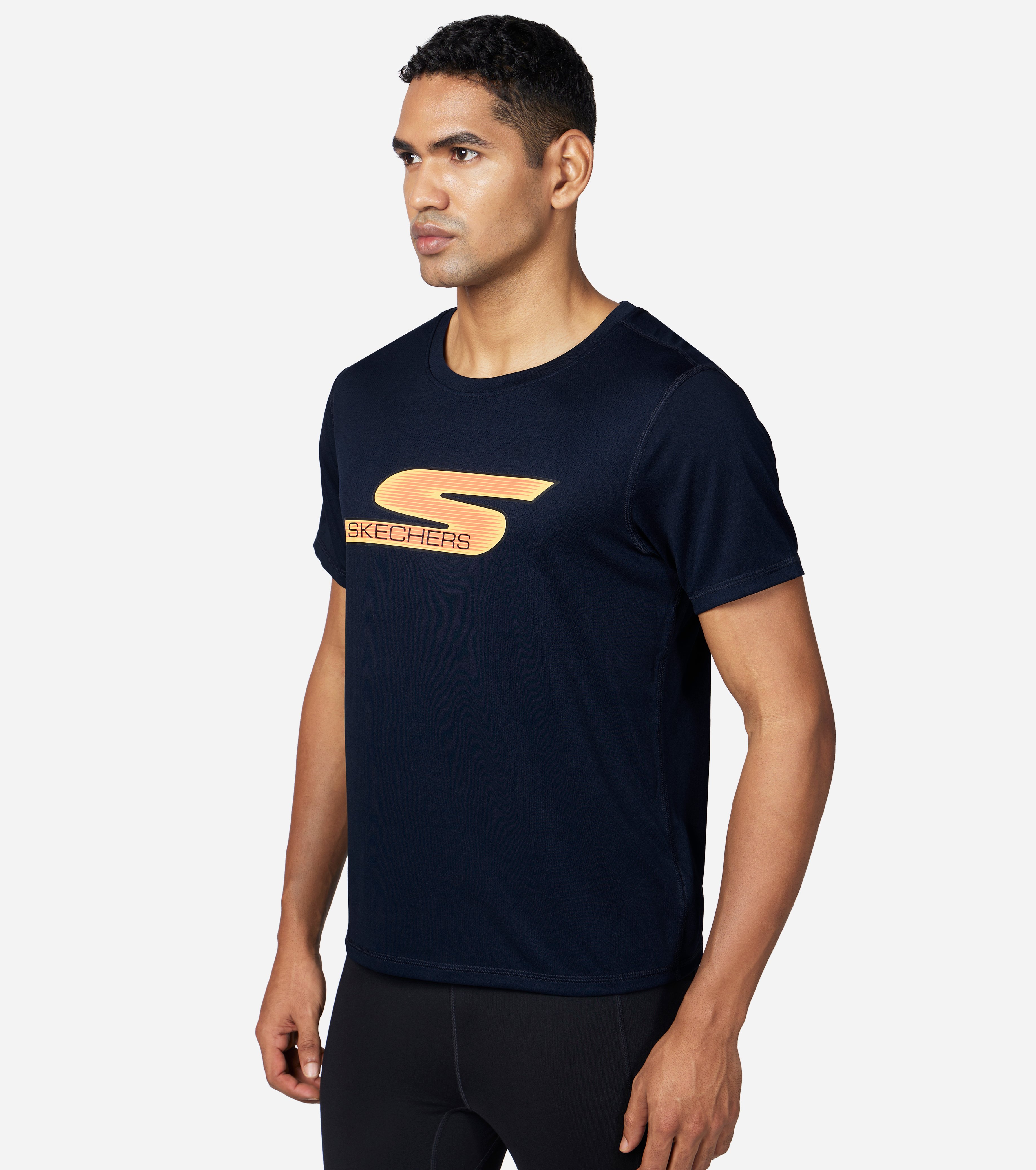 GORUN ELEVATE T-SHIRT, NNNAVY Apparels Top View