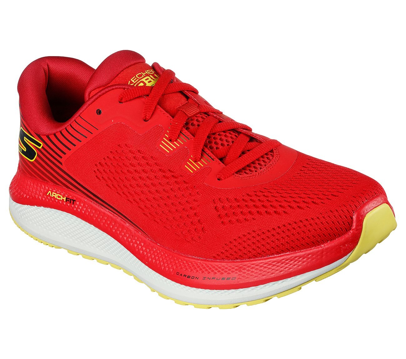 GO RUN PERSISTENCE, RED/YELLOW Footwear Right View