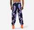 MENS TECHNO PRINT CARGO PANTS, BLK/GRY/ROYAL