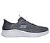 SKECHERS SLIP-INS: SKECH-LITE PRO - PRIMEBASE, CHARCOAL/BLUE Footwear Lateral View