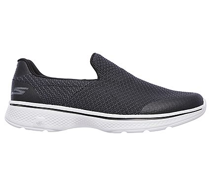 GO WALK 4, BLACK/GREY Footwear Right View