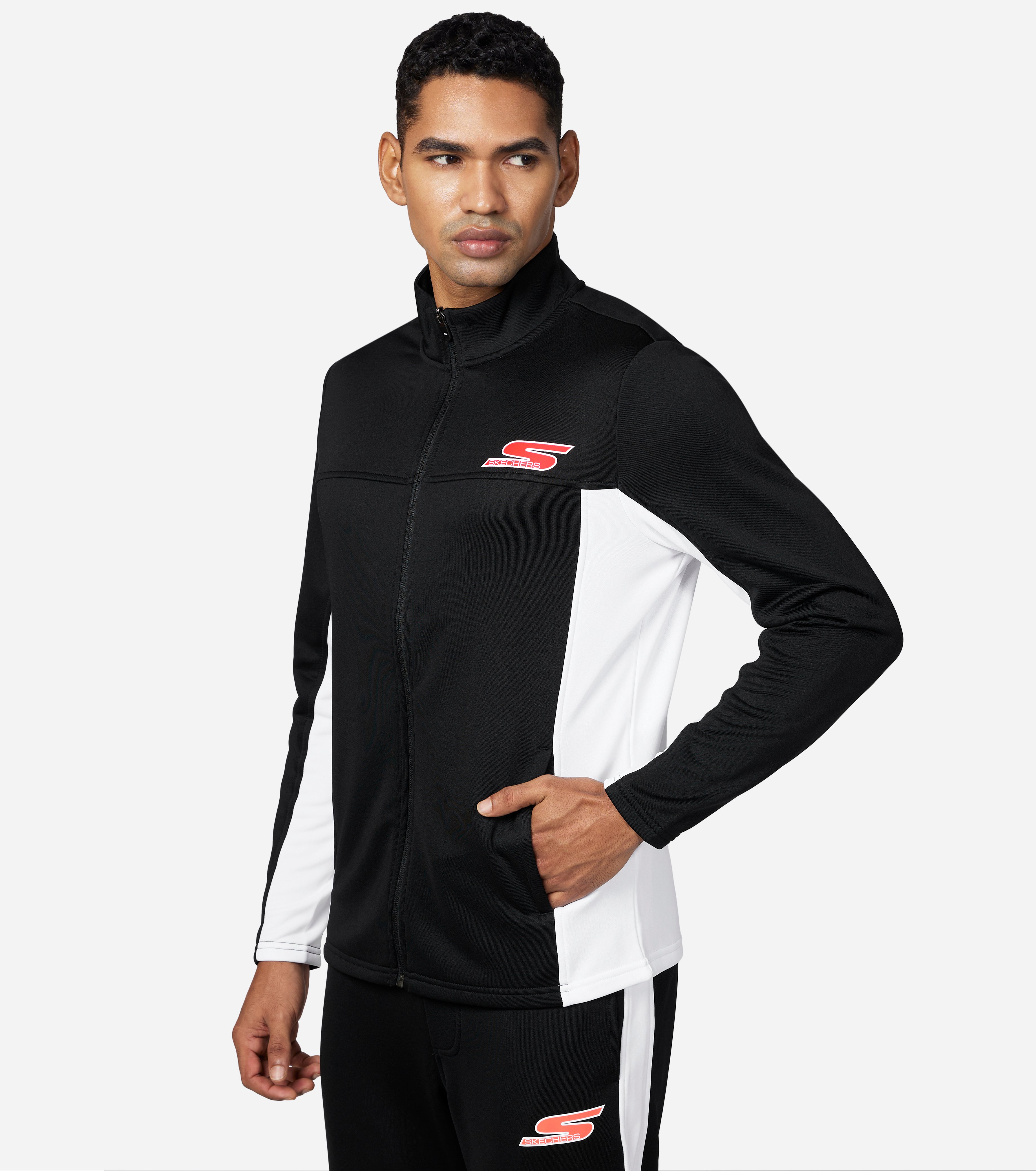 Skechers slip on mens jacket sale