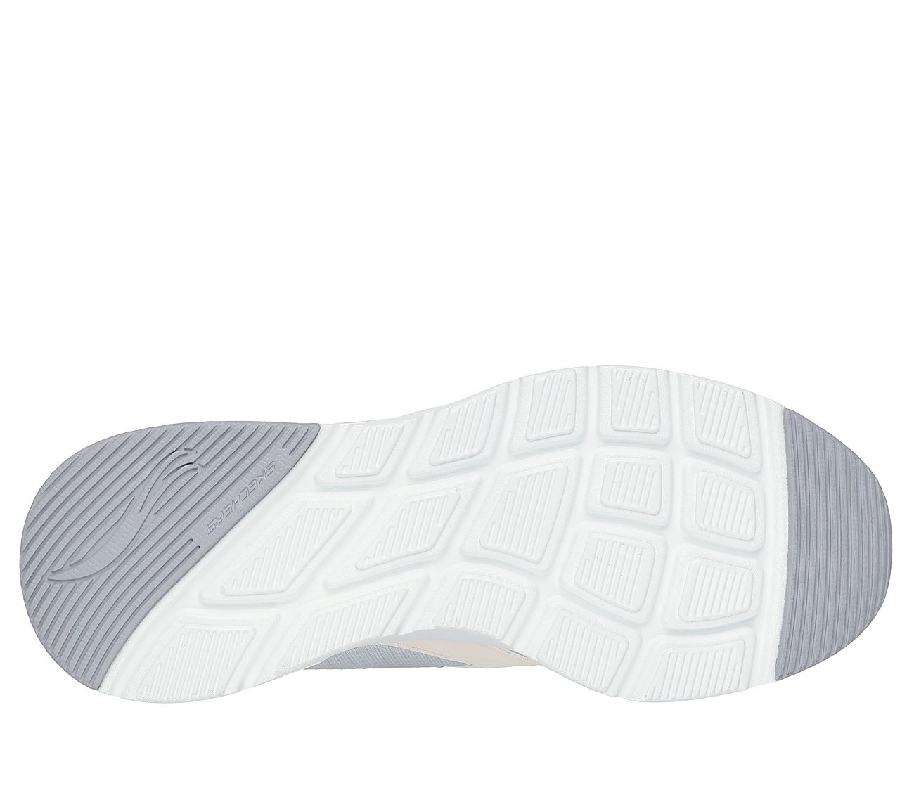 SKECH-AIR COURT-AIR WAVE, LIGHT GRAY/MULTI Footwear Bottom View