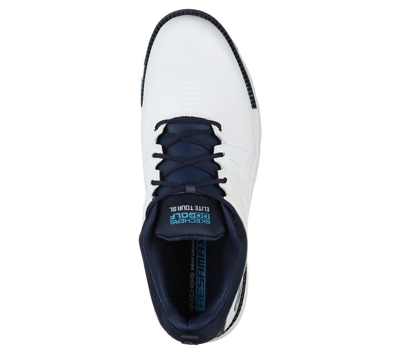 GO GOLF ELITE - TOUR SL, WHITE/NAVY Footwear Top View