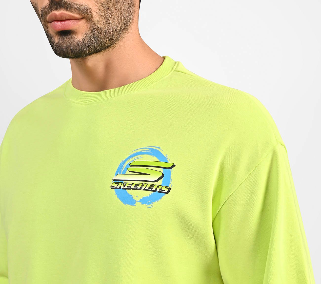 PICKLEBALL OVERSIZE T-SHIRT, LIME Apparel Right View