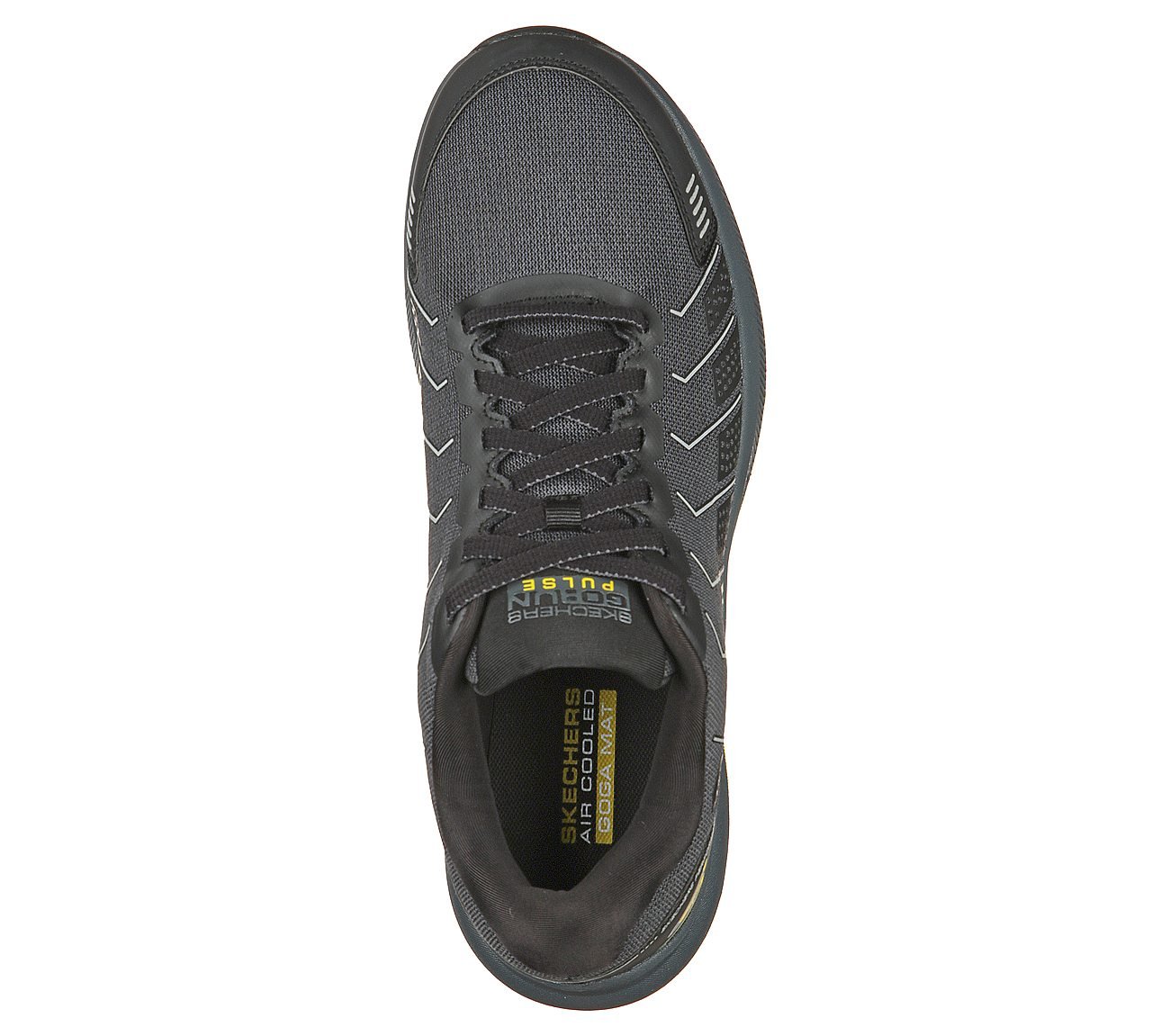 Skechers Black/Yellow Go Run Pulse Alanine Mens Running Shoes - Style ...