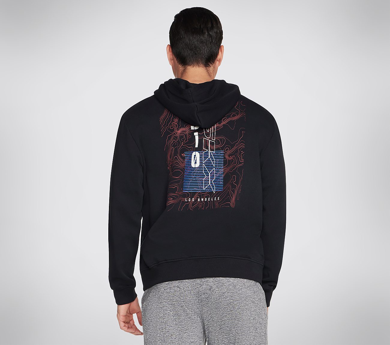 SKECH SWEATS SKX TOPO HOODIE, BBBBLACK Apparels Top View