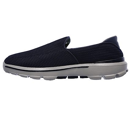 GO WALK 3 -, NAVY/GREY Footwear Left View