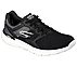 GO RUN 400, BLACK/WHITE Footwear Lateral View