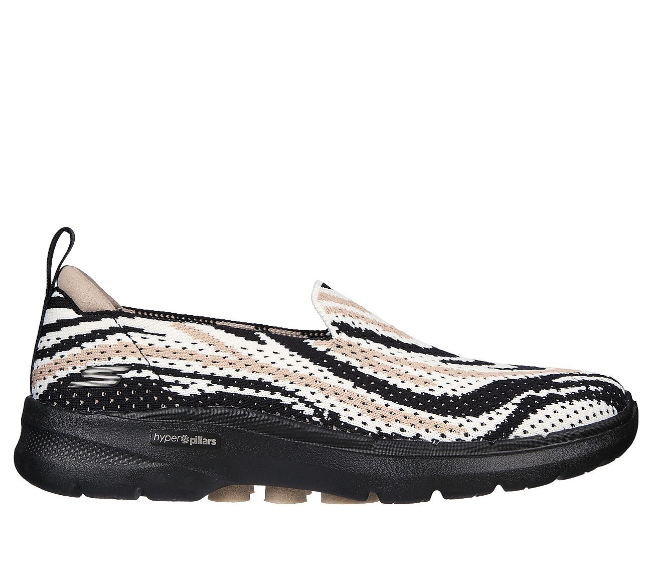 DVF: GO WALK 6 - Savanna Stripes, Zebra Footwear Lateral View