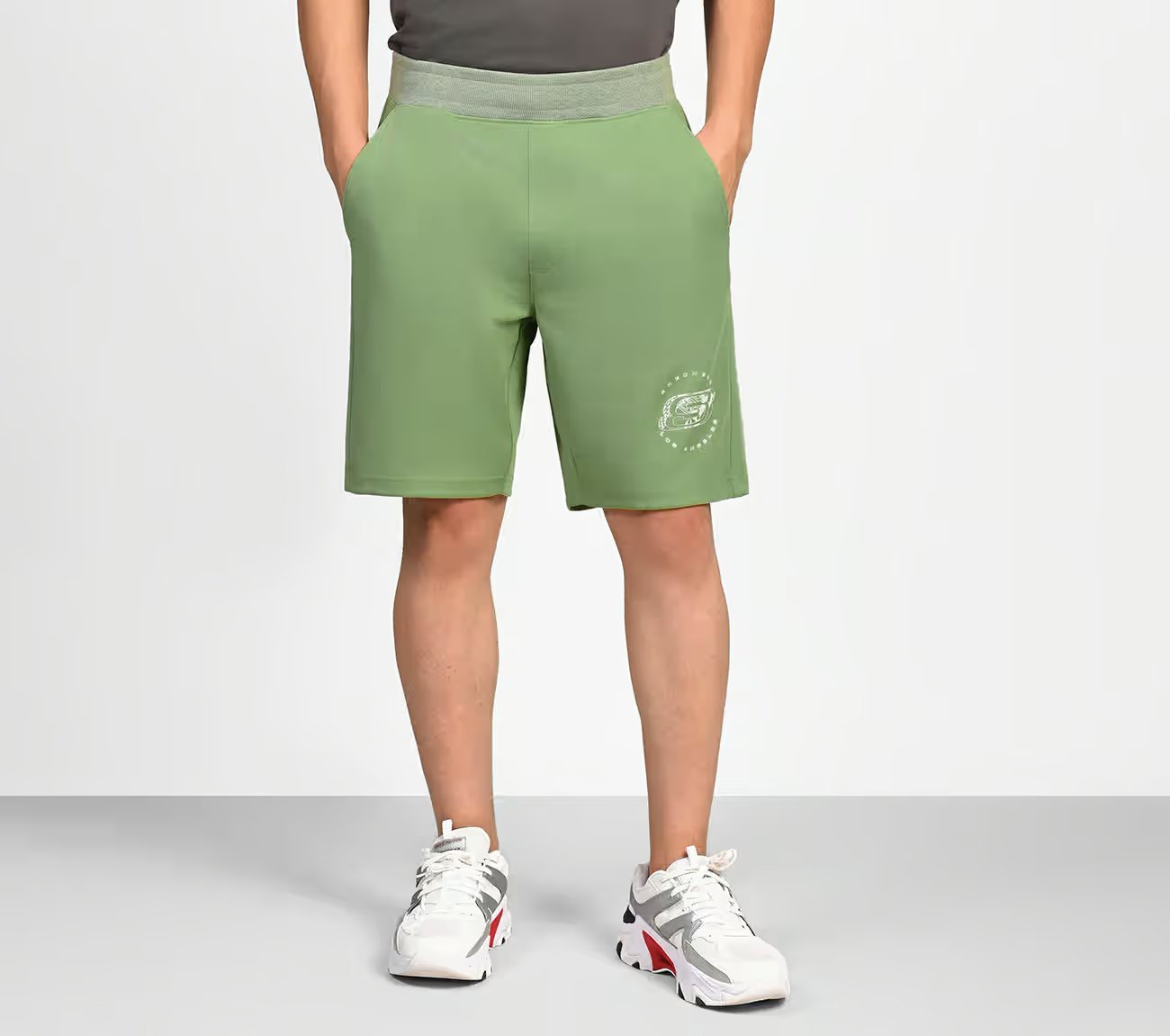 AD SPRINT SHORTS, OLIVE Apparel Lateral View