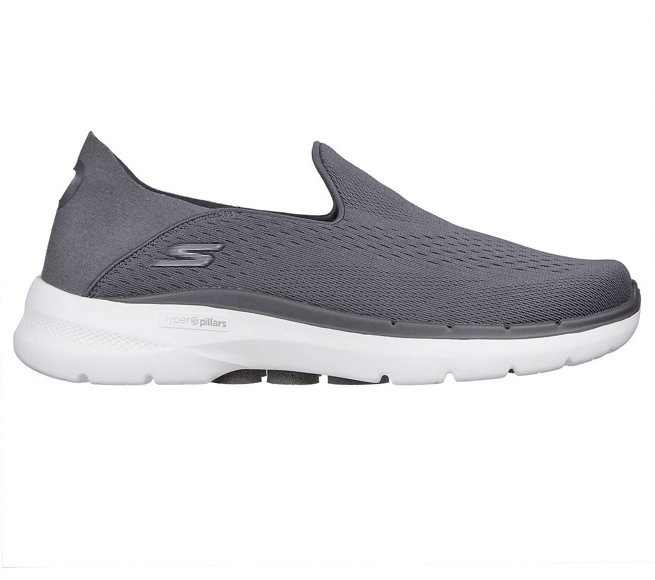 GO WALK 6 - TRAVERSE, CCHARCOAL Footwear Lateral View