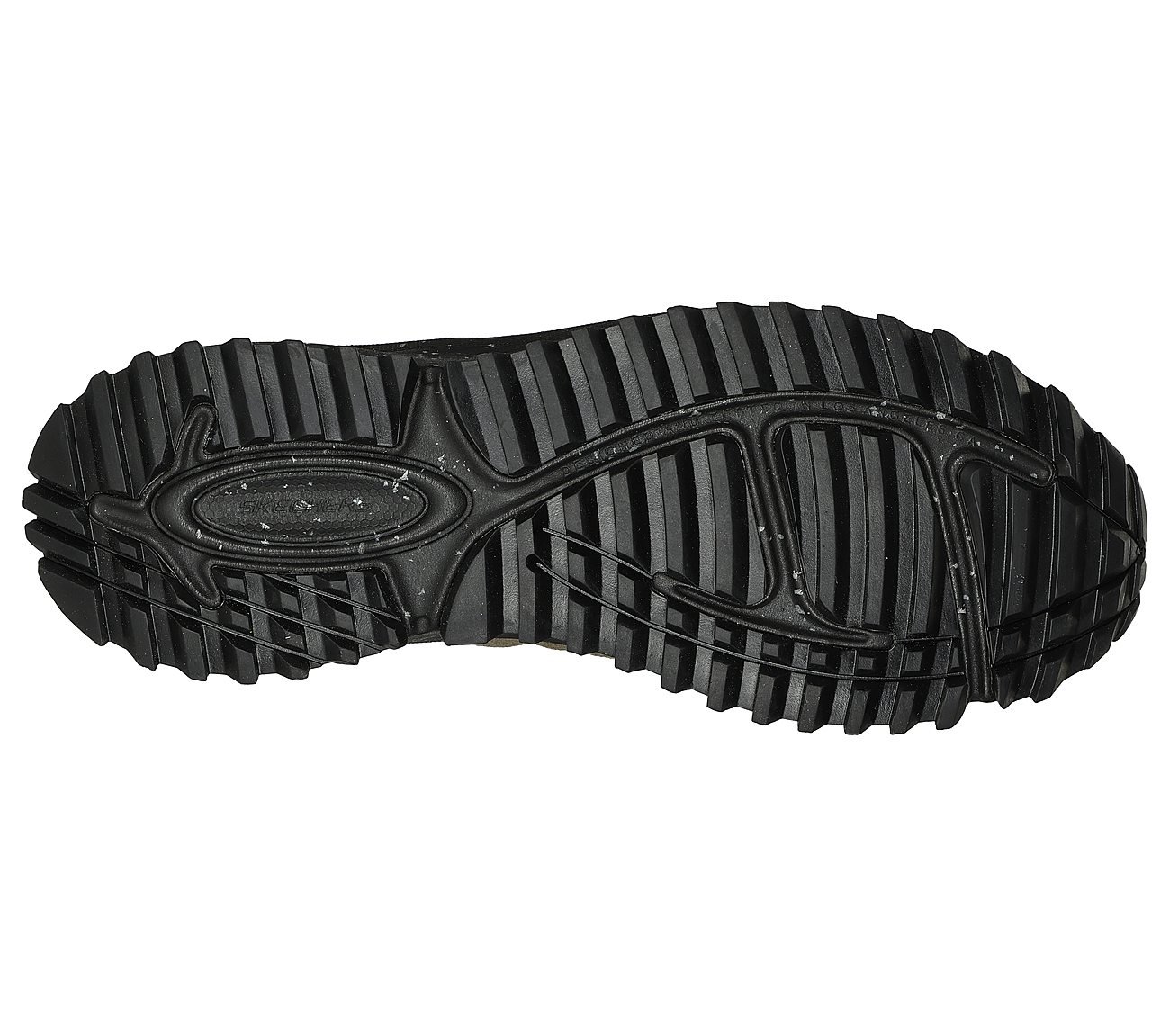 SKECHERS BIONIC TRAIL - ROAD, OLIVE/BLACK Footwear Bottom View