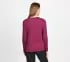 RHINESTONE BURST LS TEE, RED PLUM