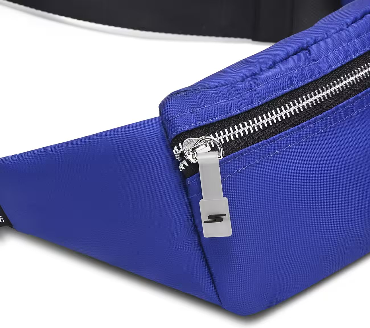 WAIST BAG WITH METALLIC ZIPPER, BLUE/GREEN Accessories Right View