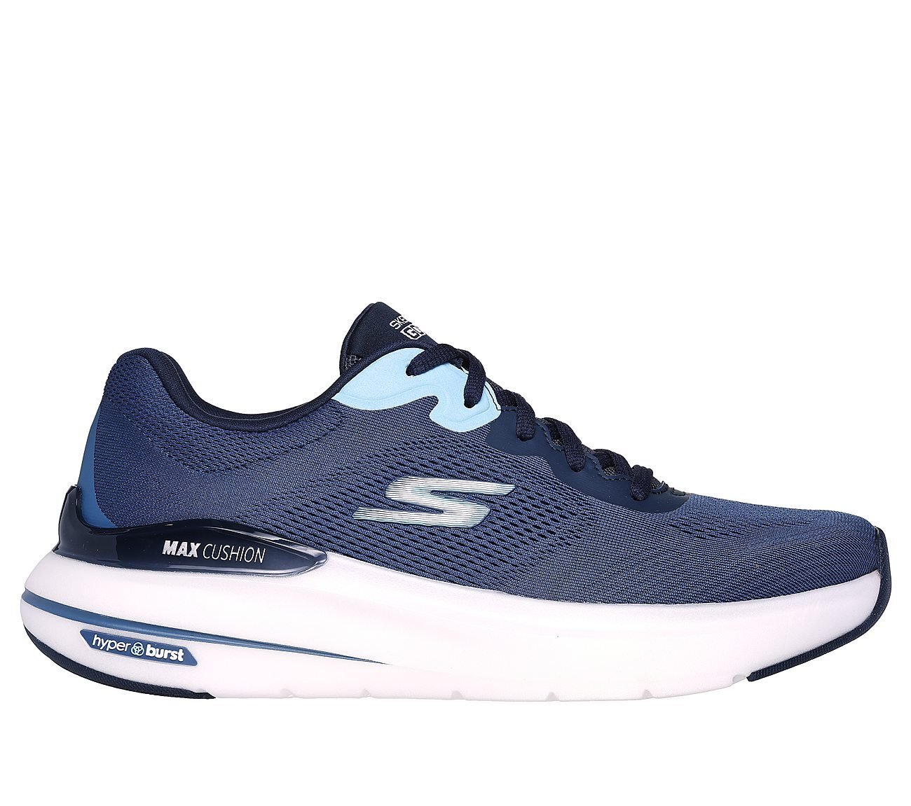 MAX CUSHIONING HYPER BURST, BLUE Footwear Lateral View